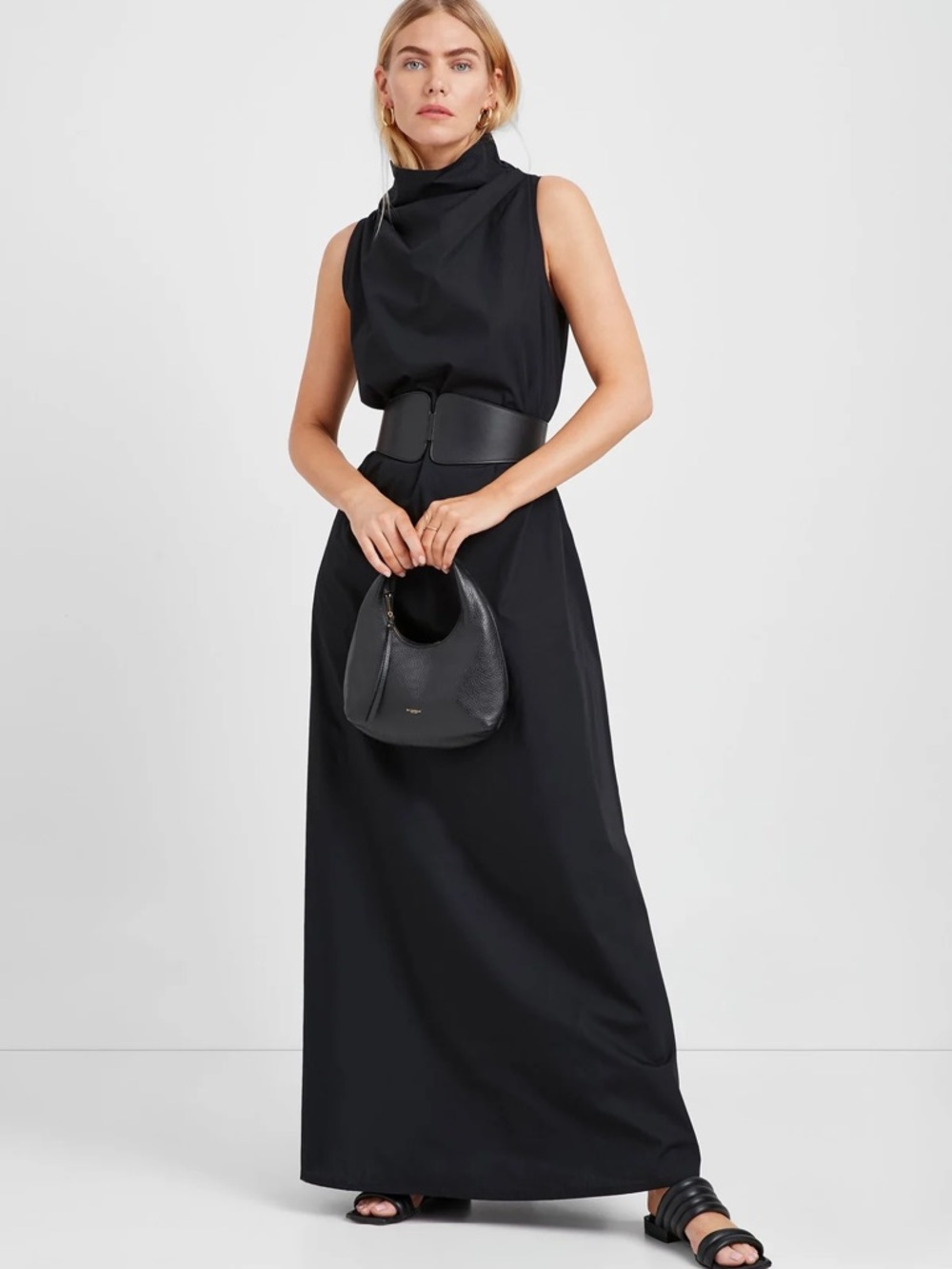 Sleeveless Black Maxi Dress